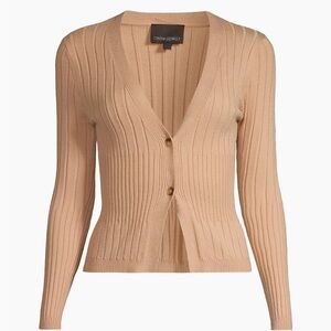 Cynthia Rowley NWT Hailey Knit Cardigan - Camel - XS